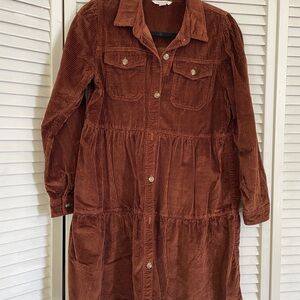 American Eagle Brown Corduroy Shirt